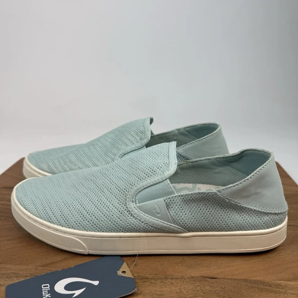 New NWT Womens Olukai Pehuea Woven Blue Casual Sneakers Shoes Size 11‎ M
